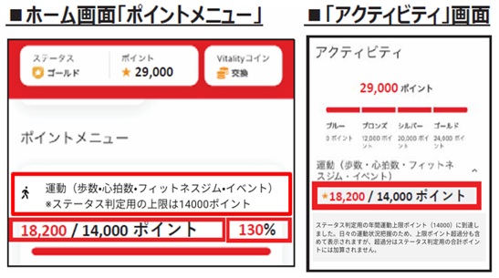 VMAホーム画面ポイントメニュー